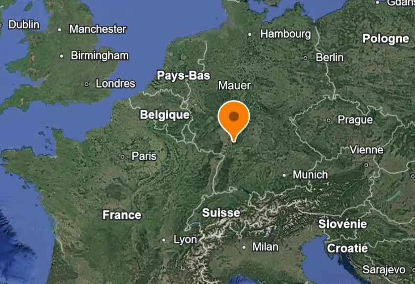 Localisation du site de Mauer